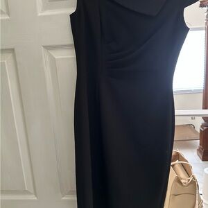 Tahari Black Midi Dress